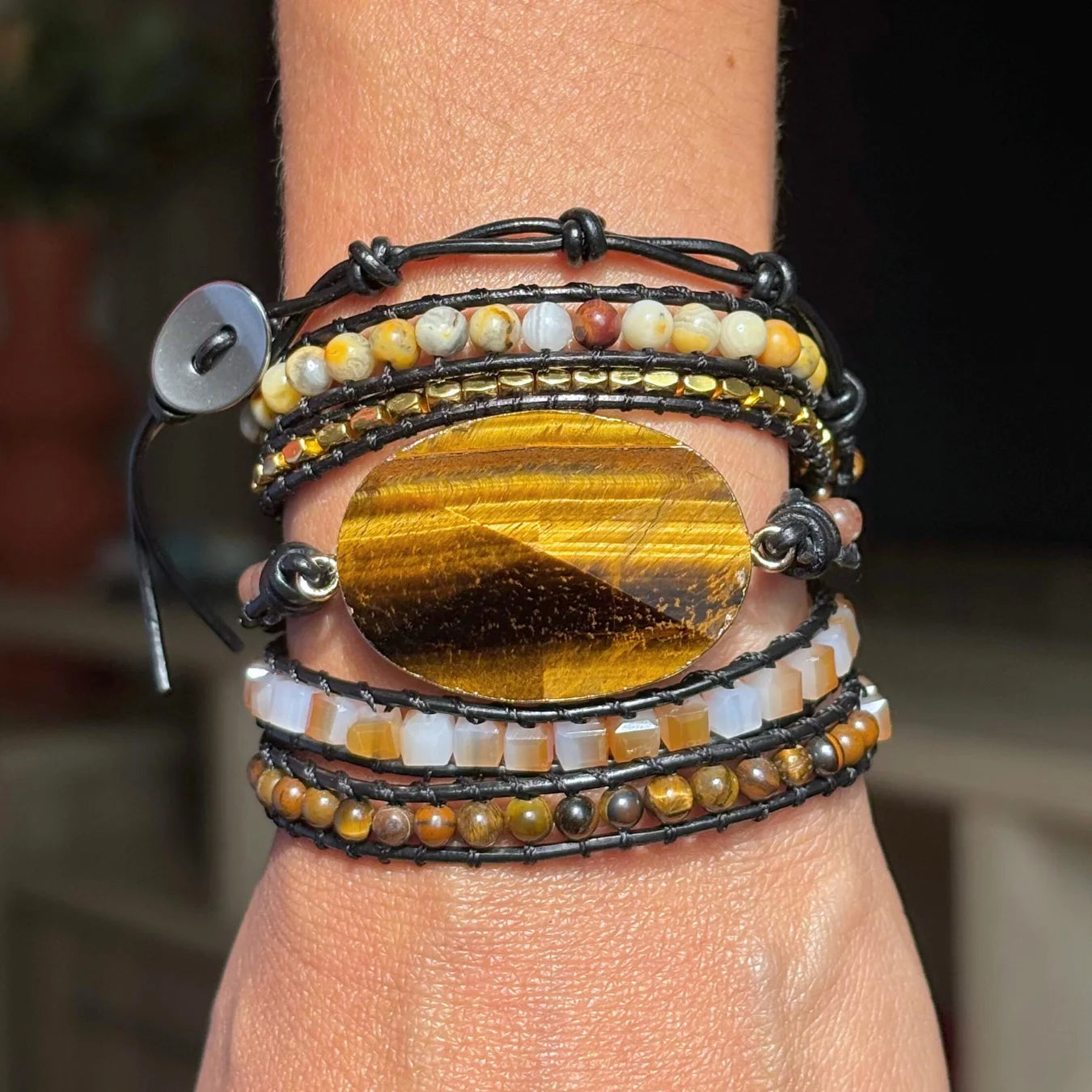 Pulseira Valence - Olho de tigre