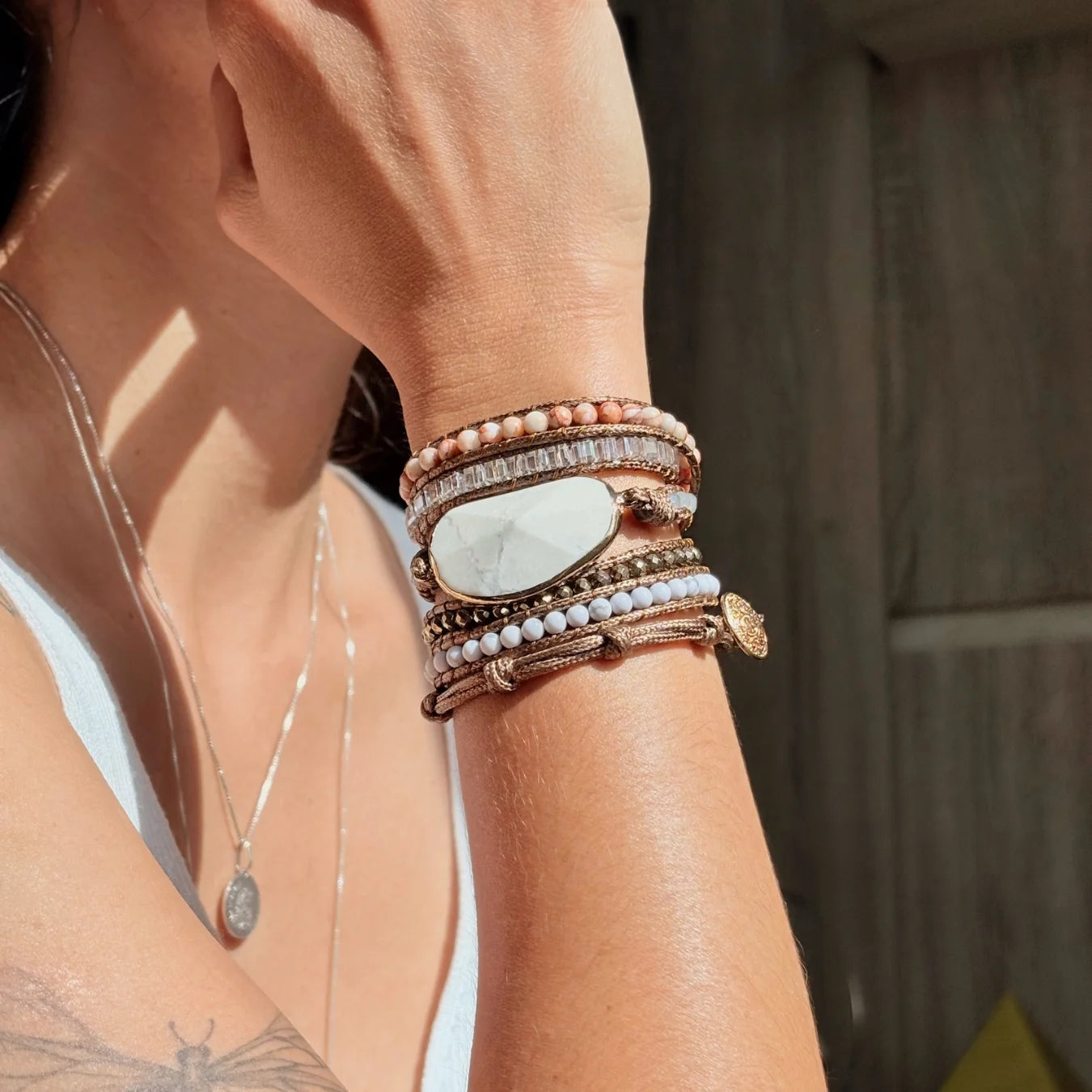 Pulseira Harmony - Howlita Branca