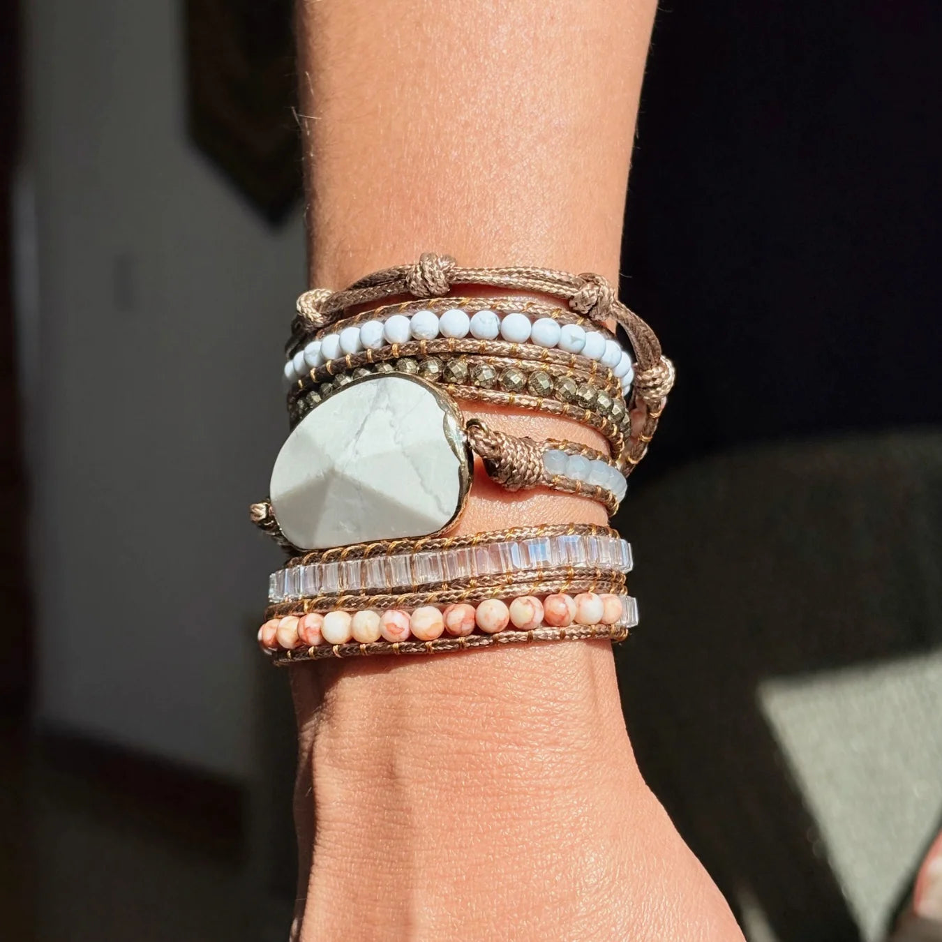 Pulseira Harmony - Howlita Branca
