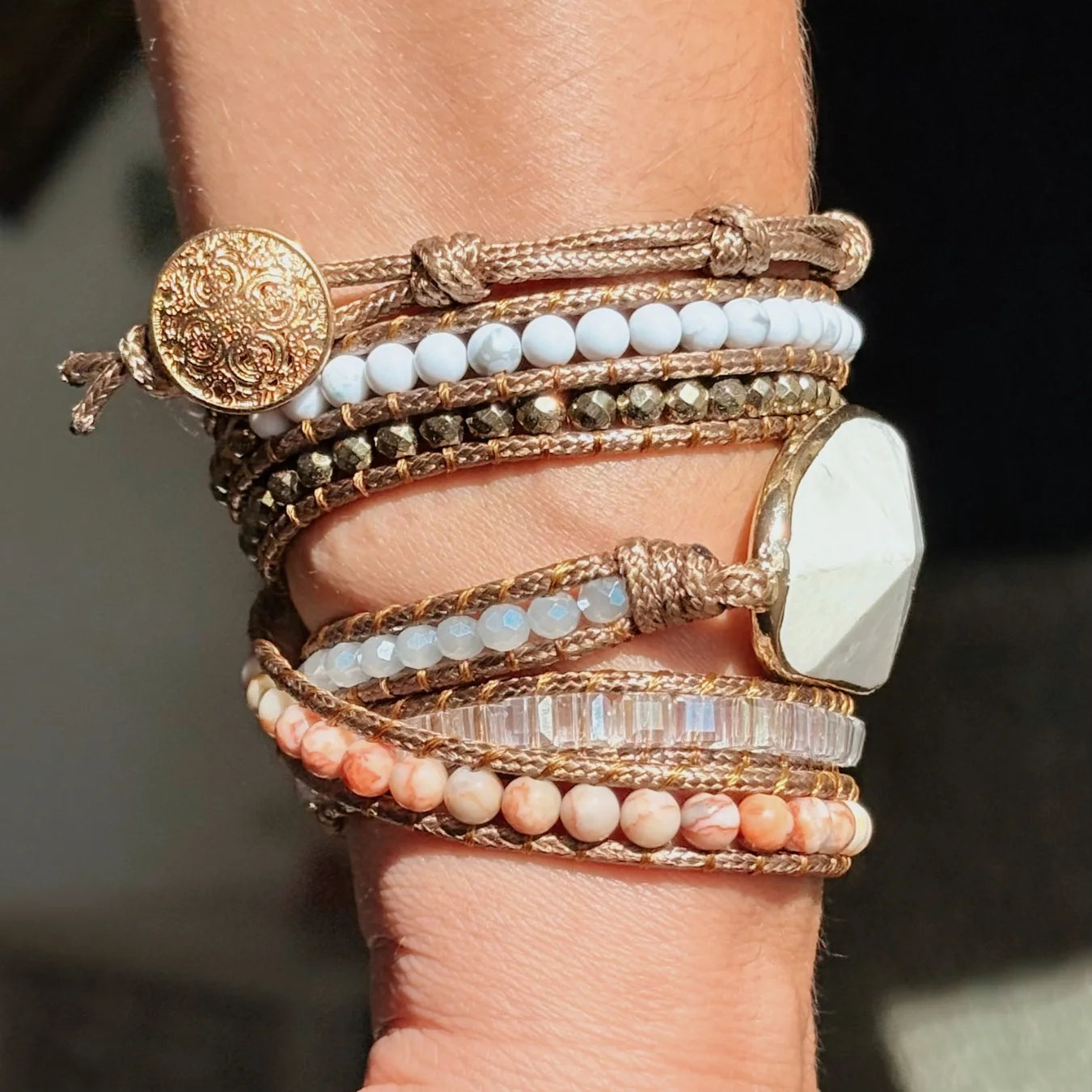 Pulseira Harmony - Howlita Branca