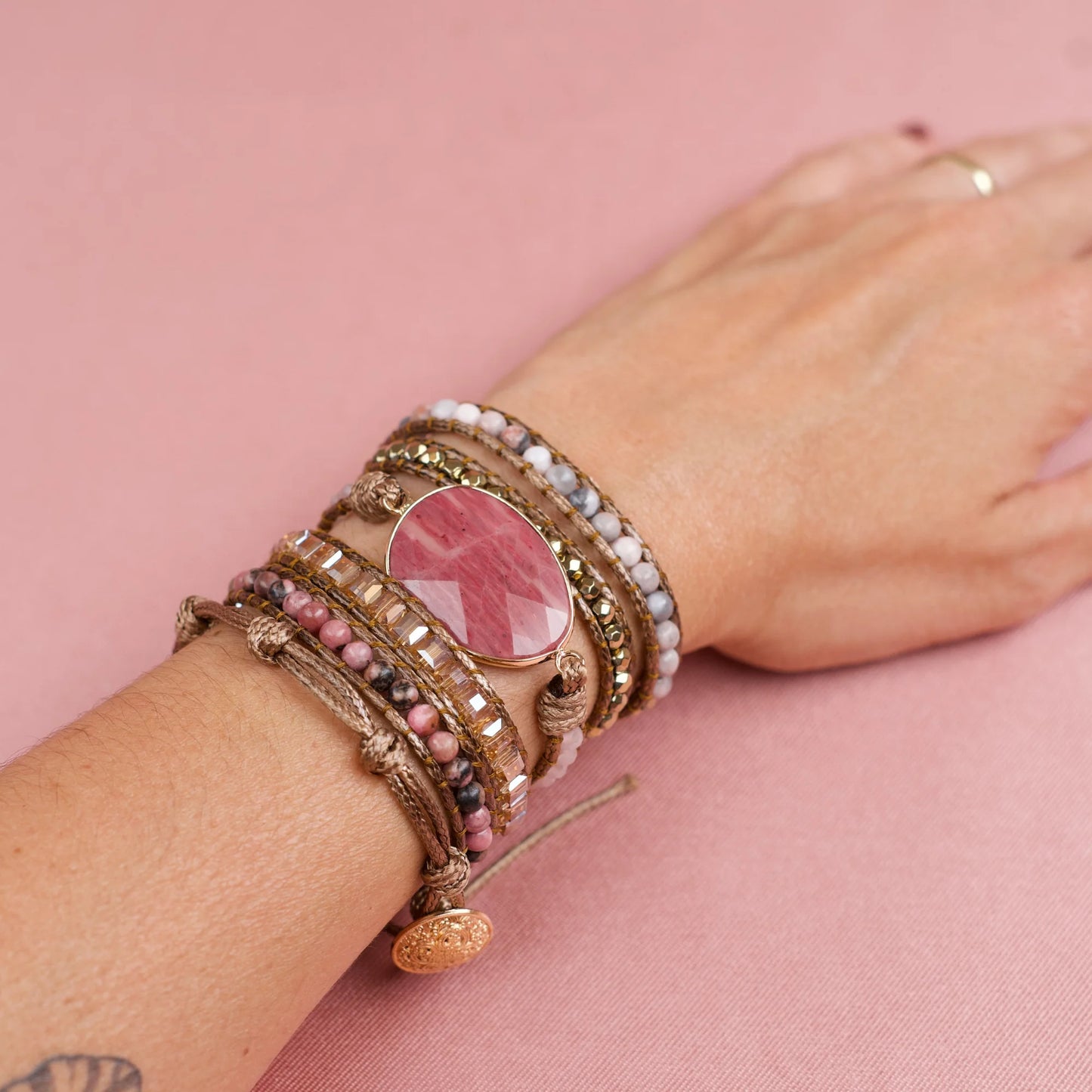 Pulseira Kosmos - Rodonita