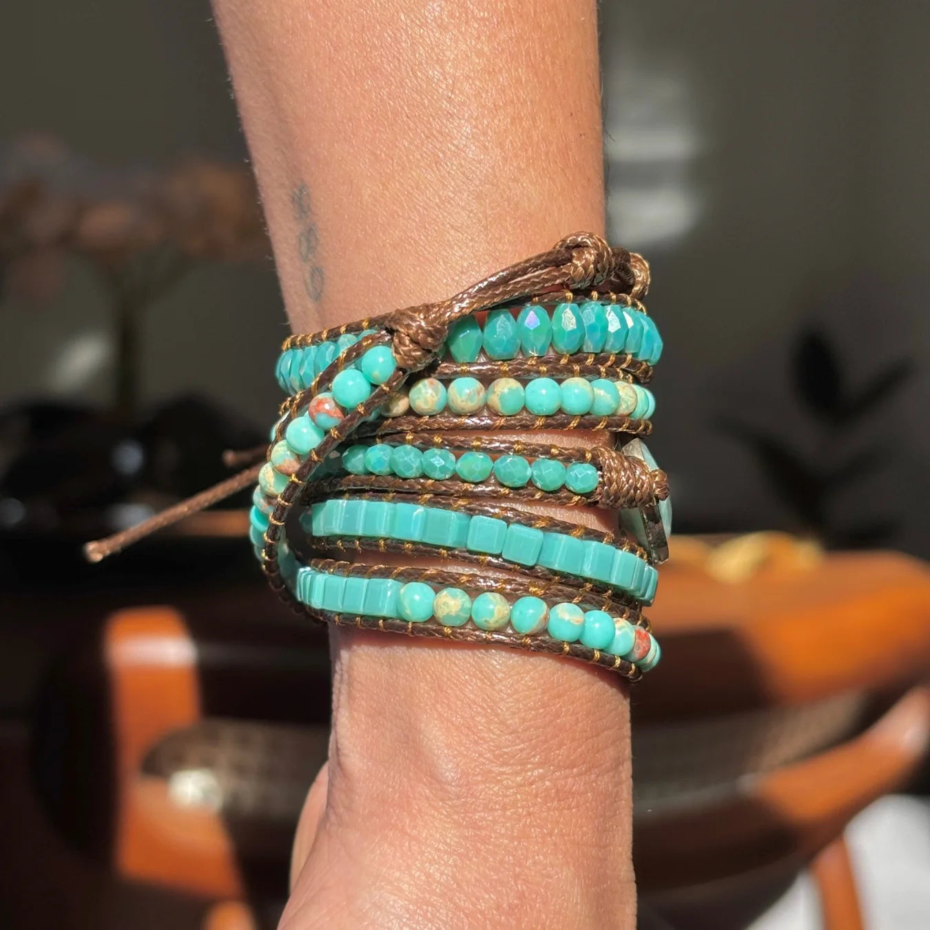 Pulseira Kosmos - Amazonita