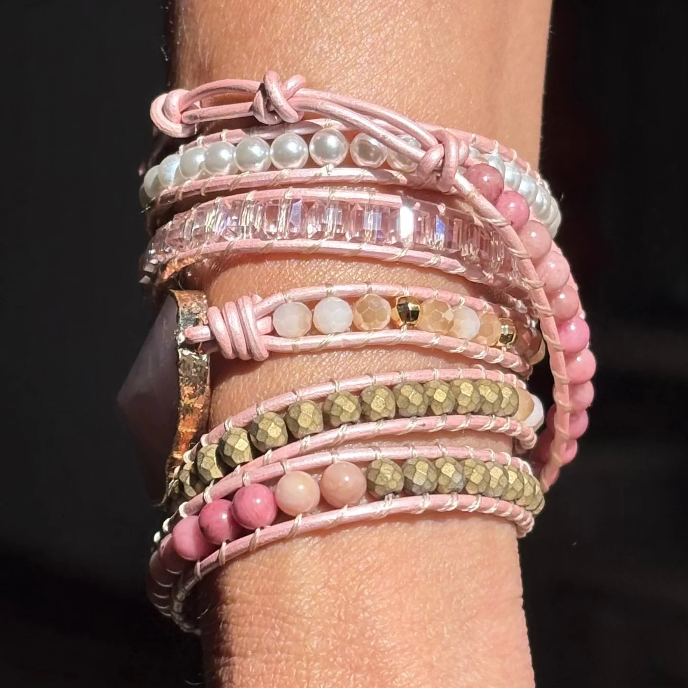 Pulseira Dream Sky - Quartzo Rosa