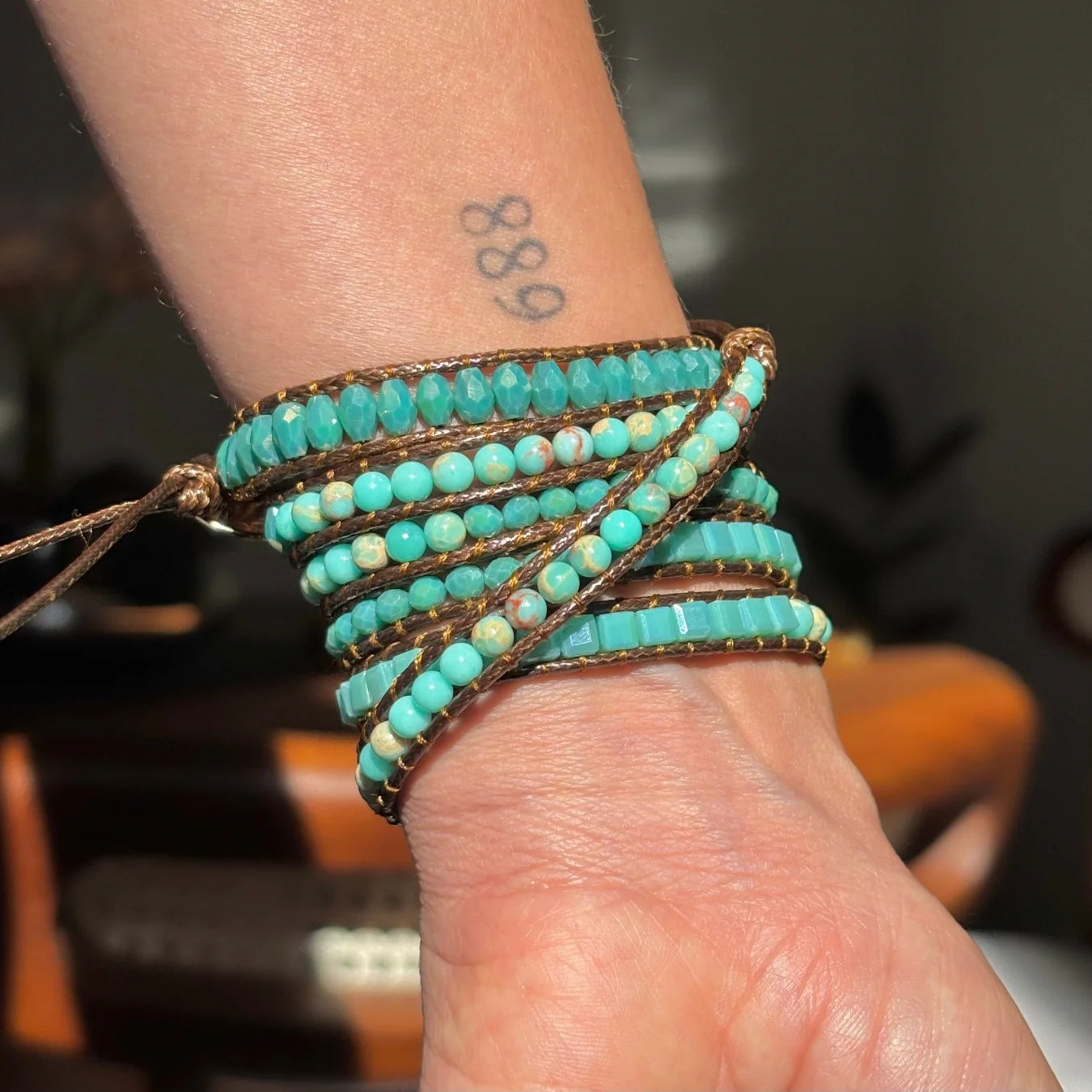 Pulseira Kosmos - Amazonita