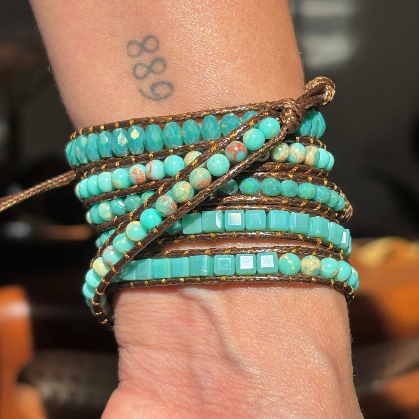 Pulseira Kosmos - Amazonita