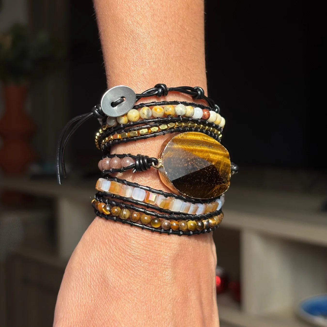 Pulseira Valence - Olho de tigre