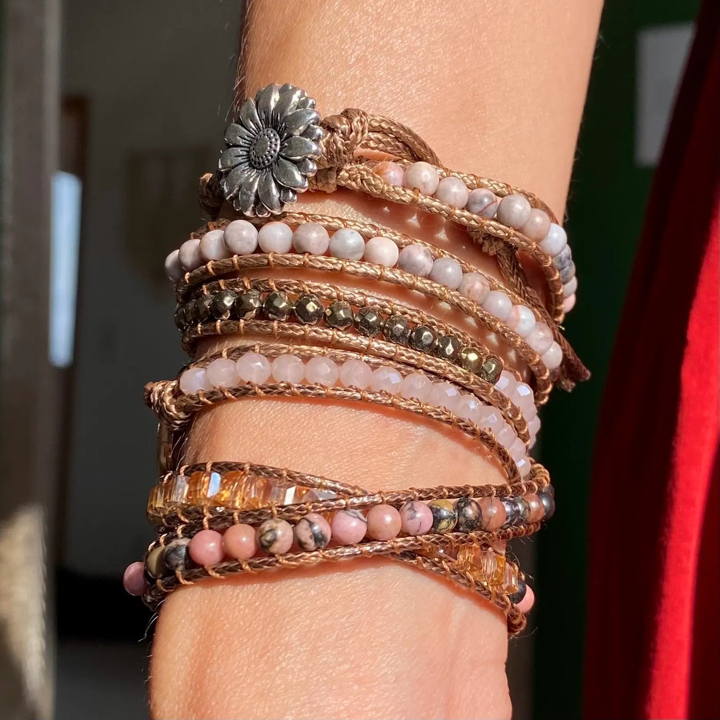 Pulseira Kosmos - Rodonita