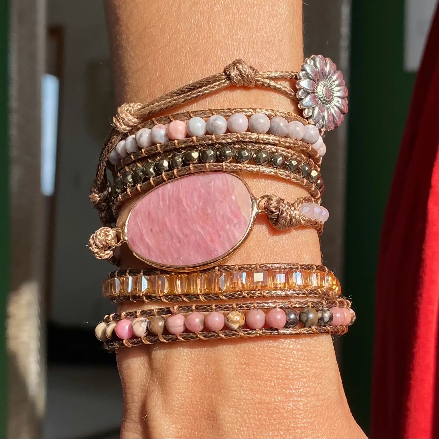 Pulseira Kosmos - Rodonita