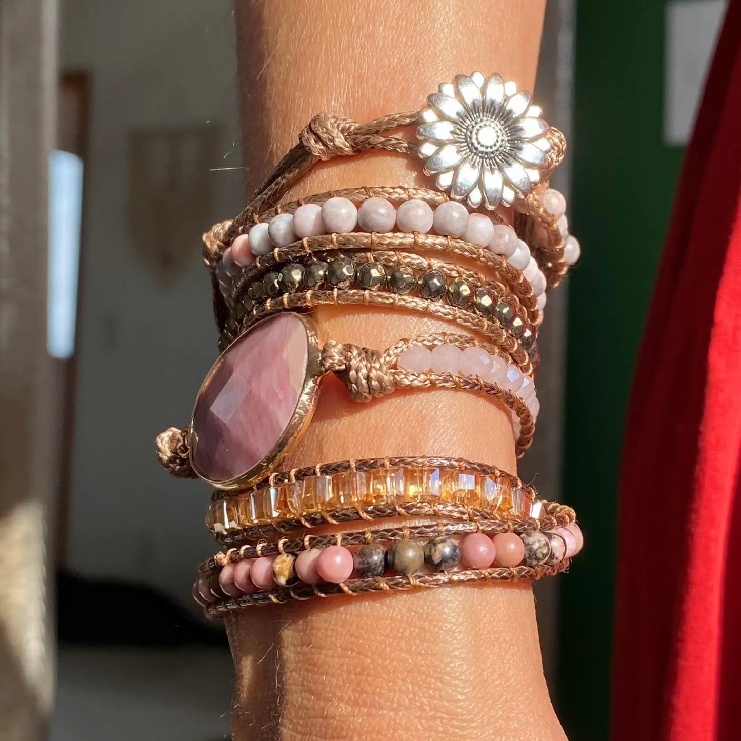 Pulseira Kosmos - Rodonita