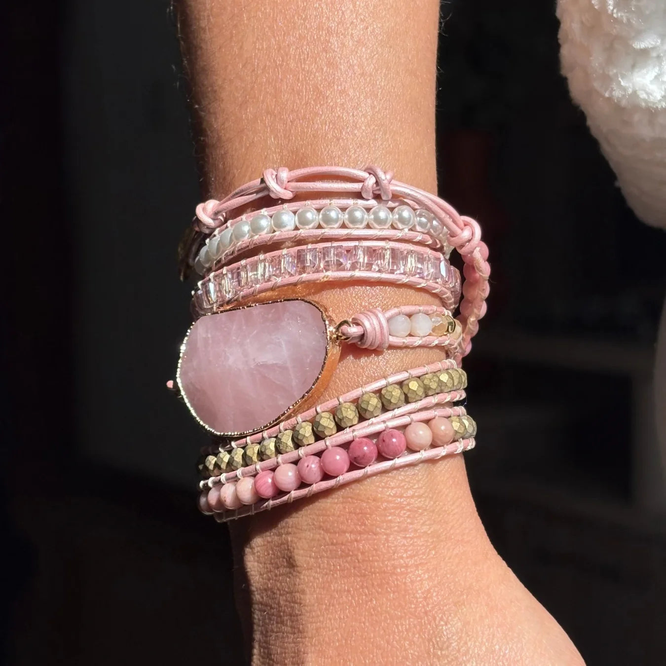 Pulseira Dream Sky - Quartzo Rosa