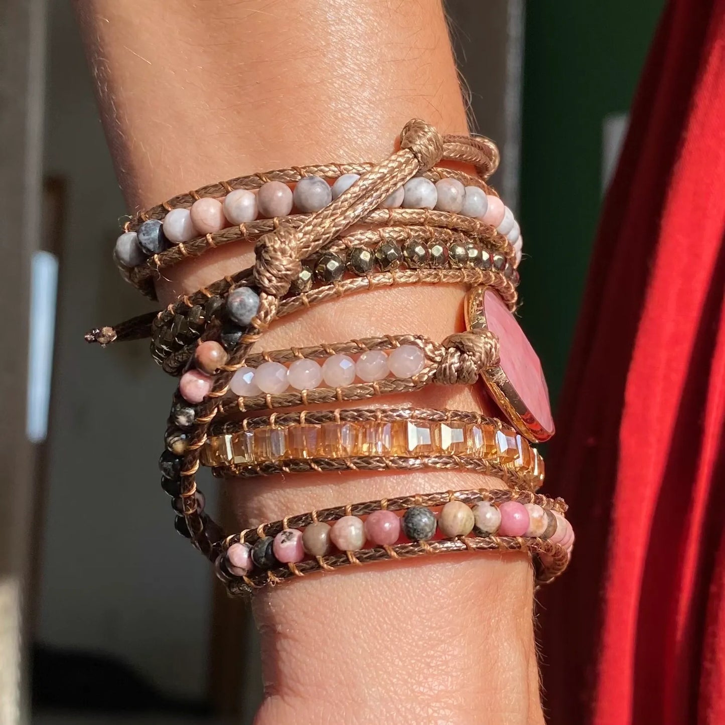 Pulseira Kosmos - Rodonita