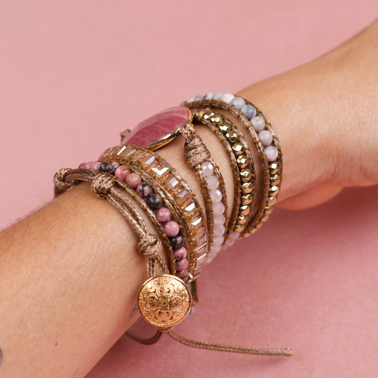Pulseira Kosmos - Rodonita