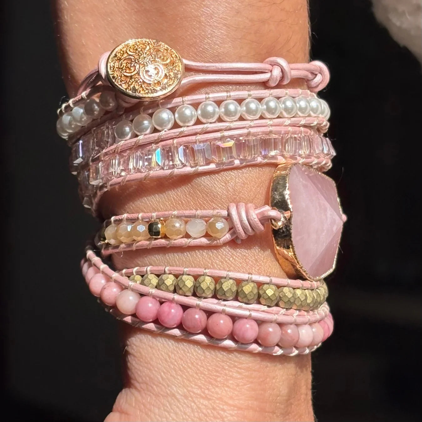 Pulseira Dream Sky - Quartzo Rosa