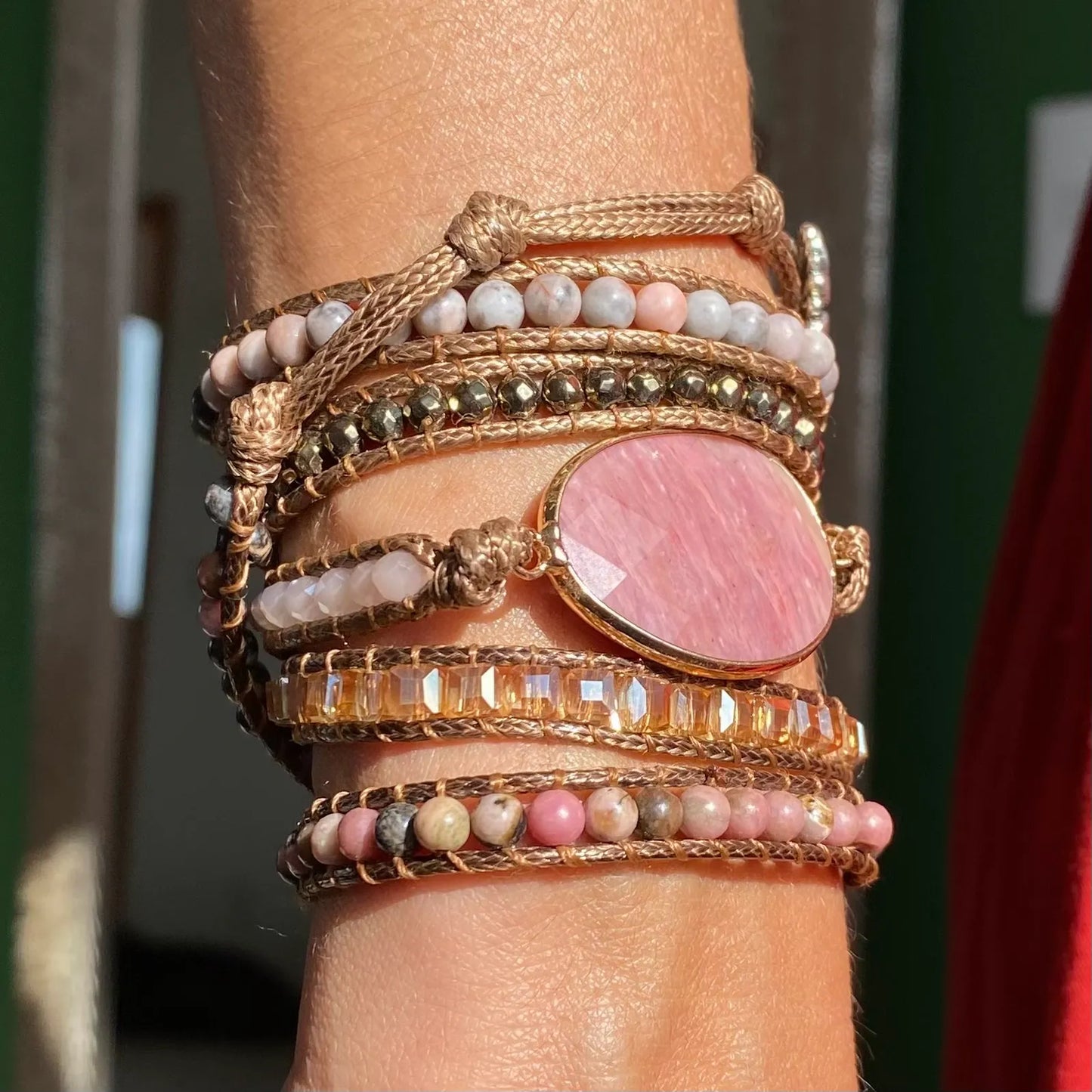 Pulseira Kosmos - Rodonita