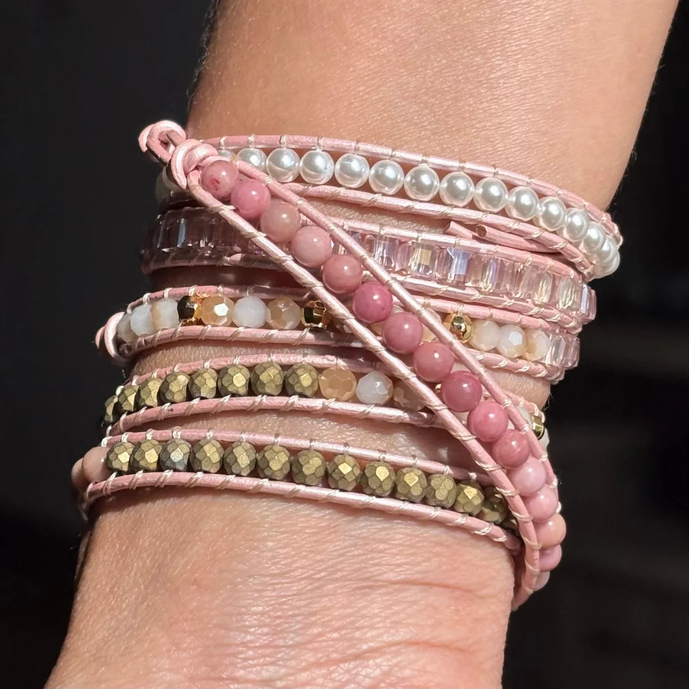 Pulseira Dream Sky - Quartzo Rosa