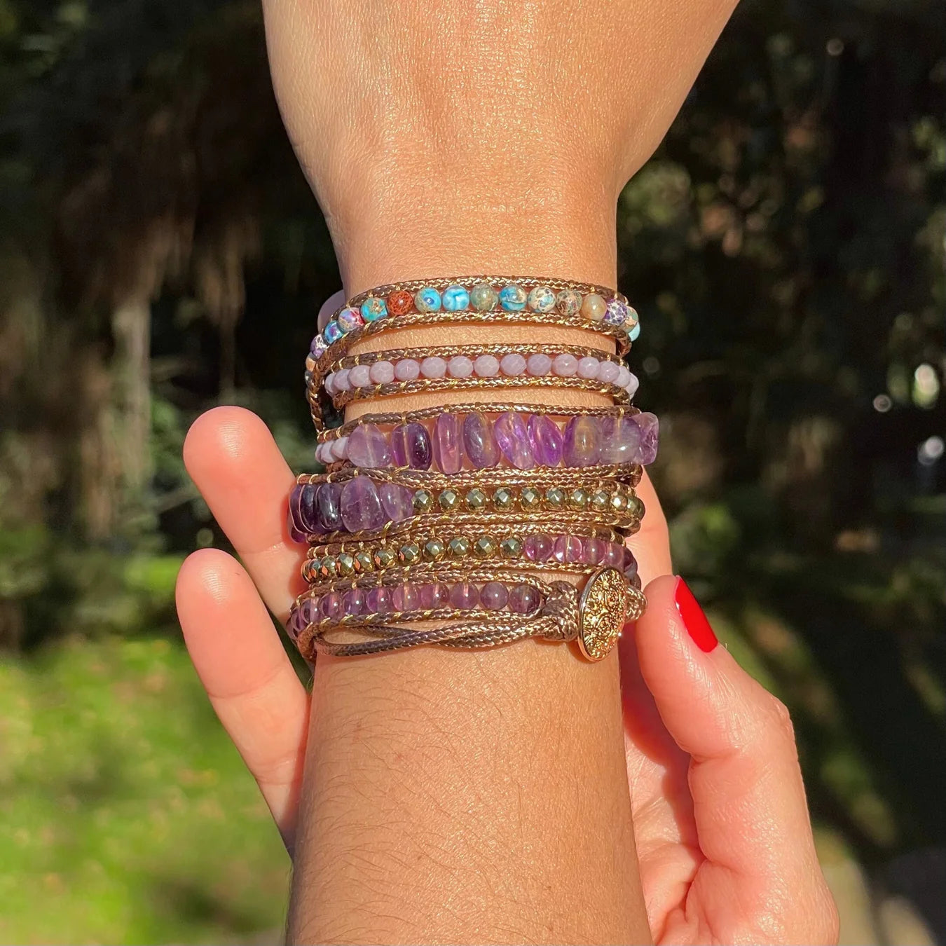 Pulseira Secret Garden - Ametista