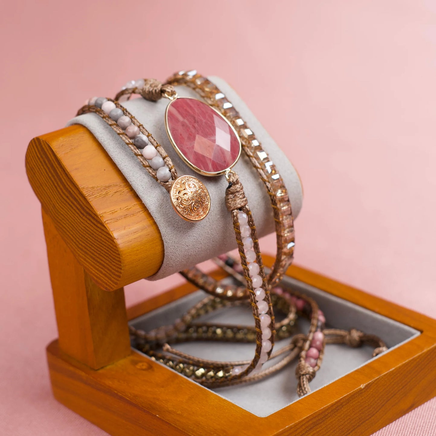 Pulseira Kosmos - Rodonita