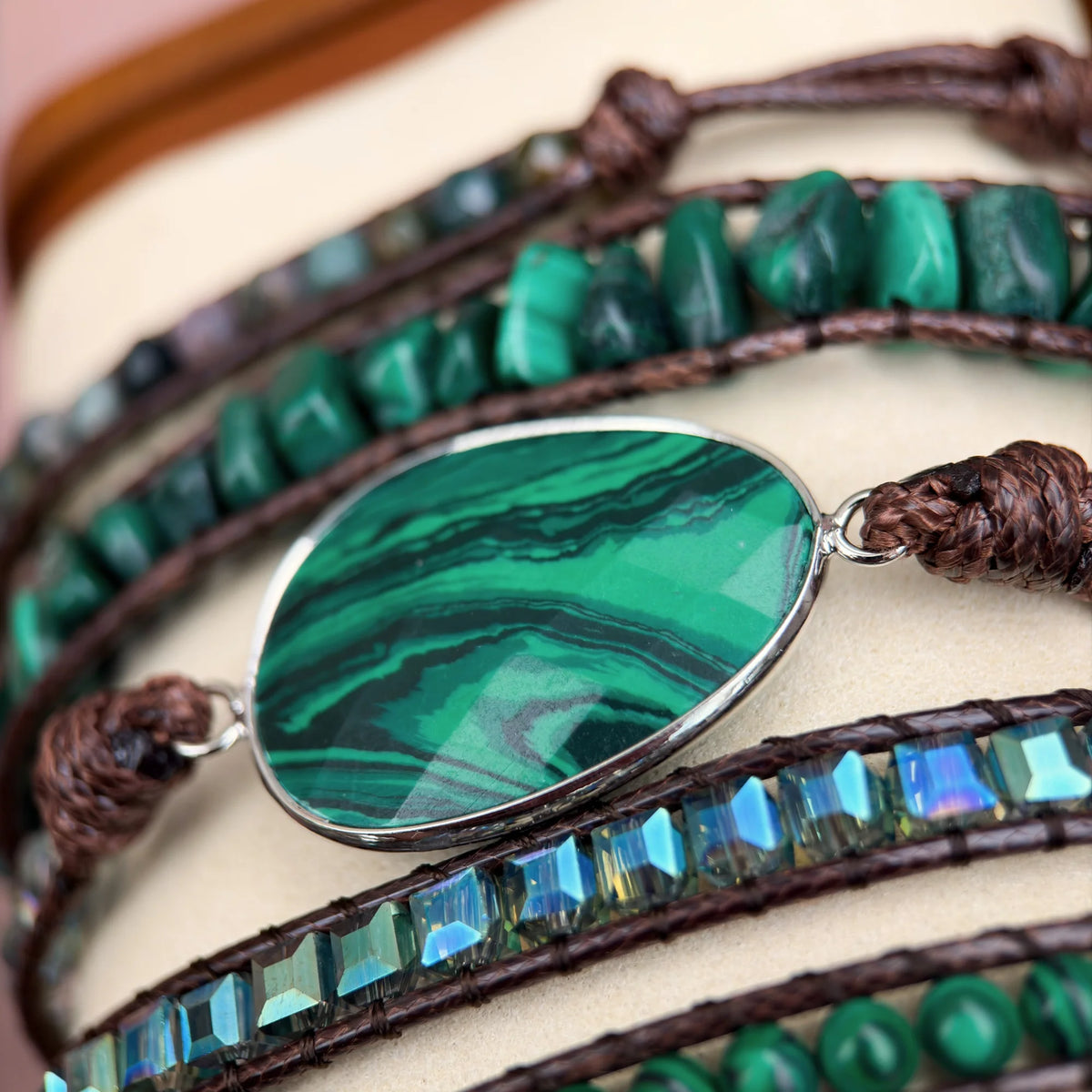 Pulseira Selva - Malaquita
