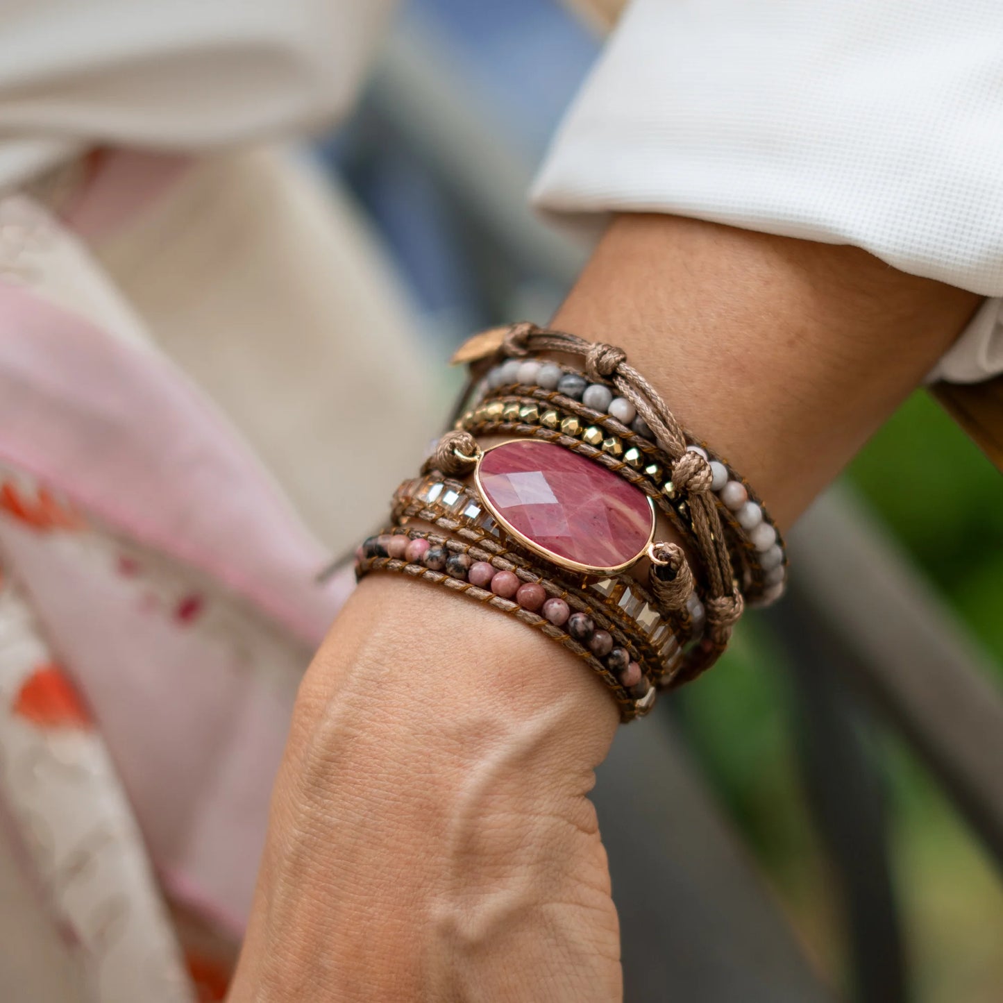 Pulseira Kosmos - Rodonita