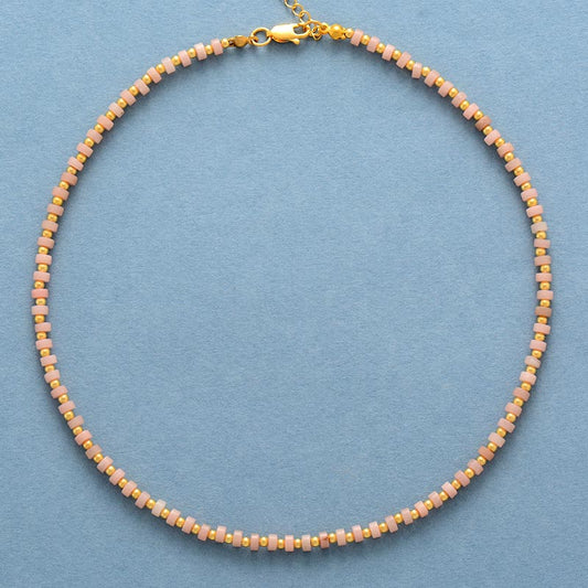 Colar Maldives Opalina Rosa