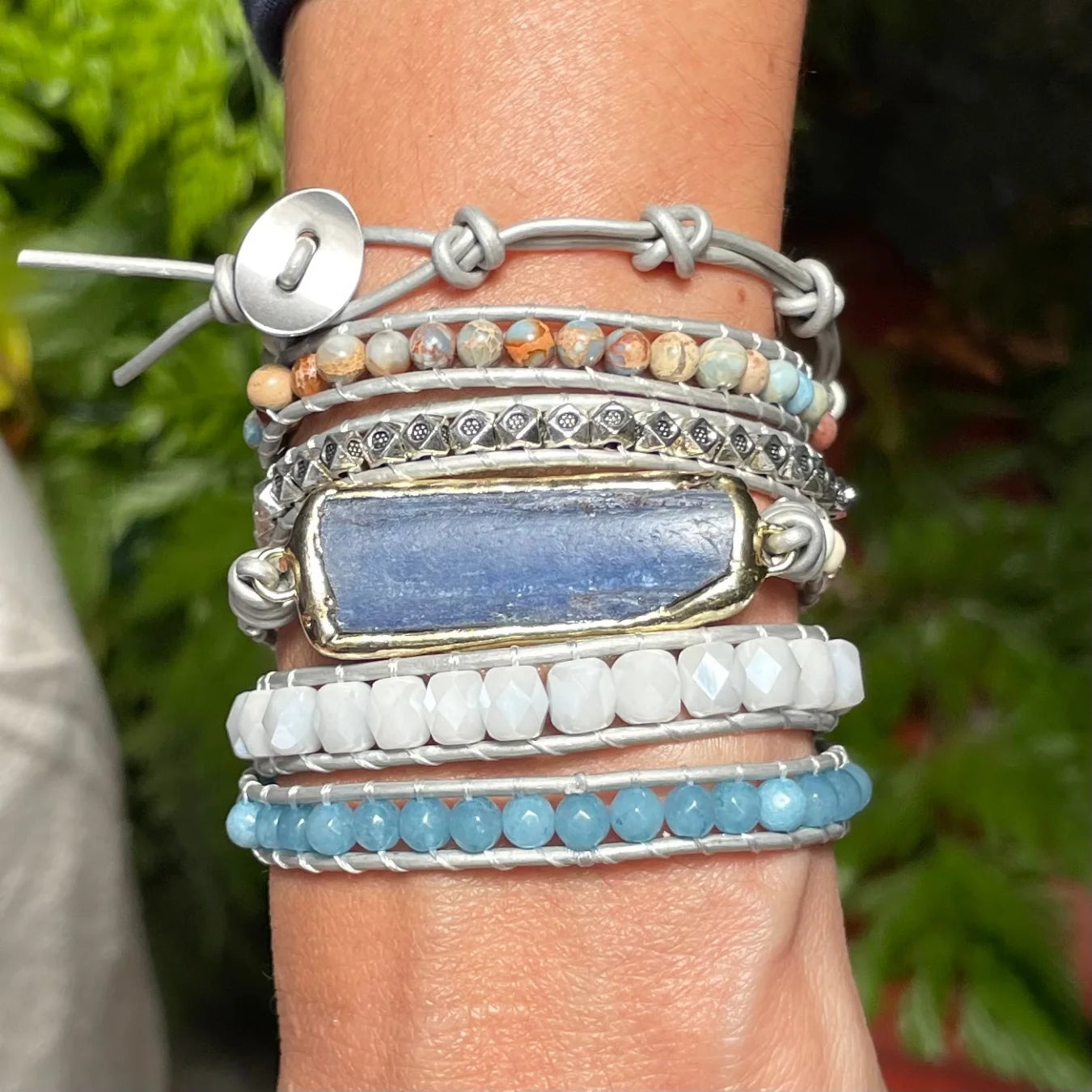 Pulseira Angel - Cianita Azul