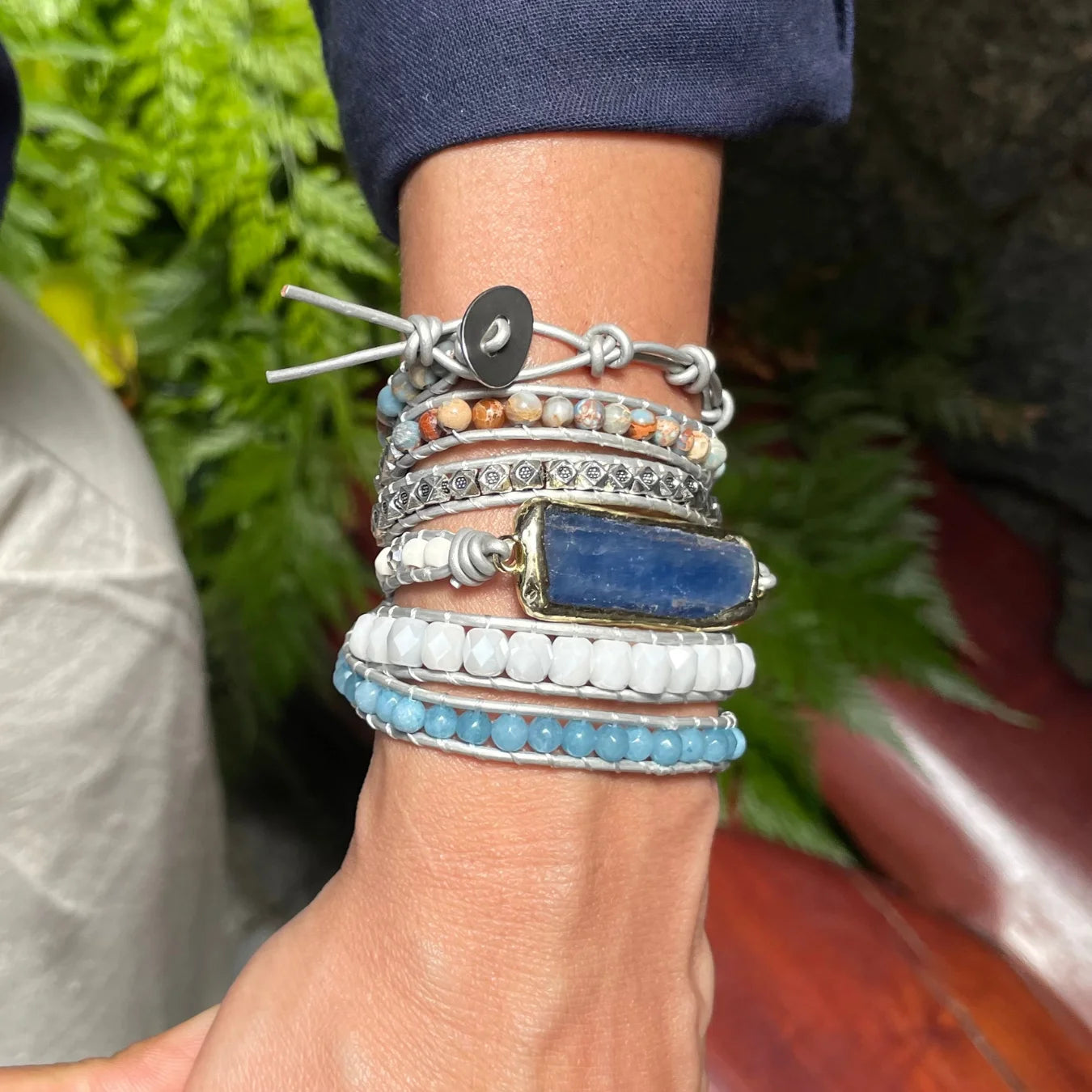 Pulseira Angel - Cianita Azul