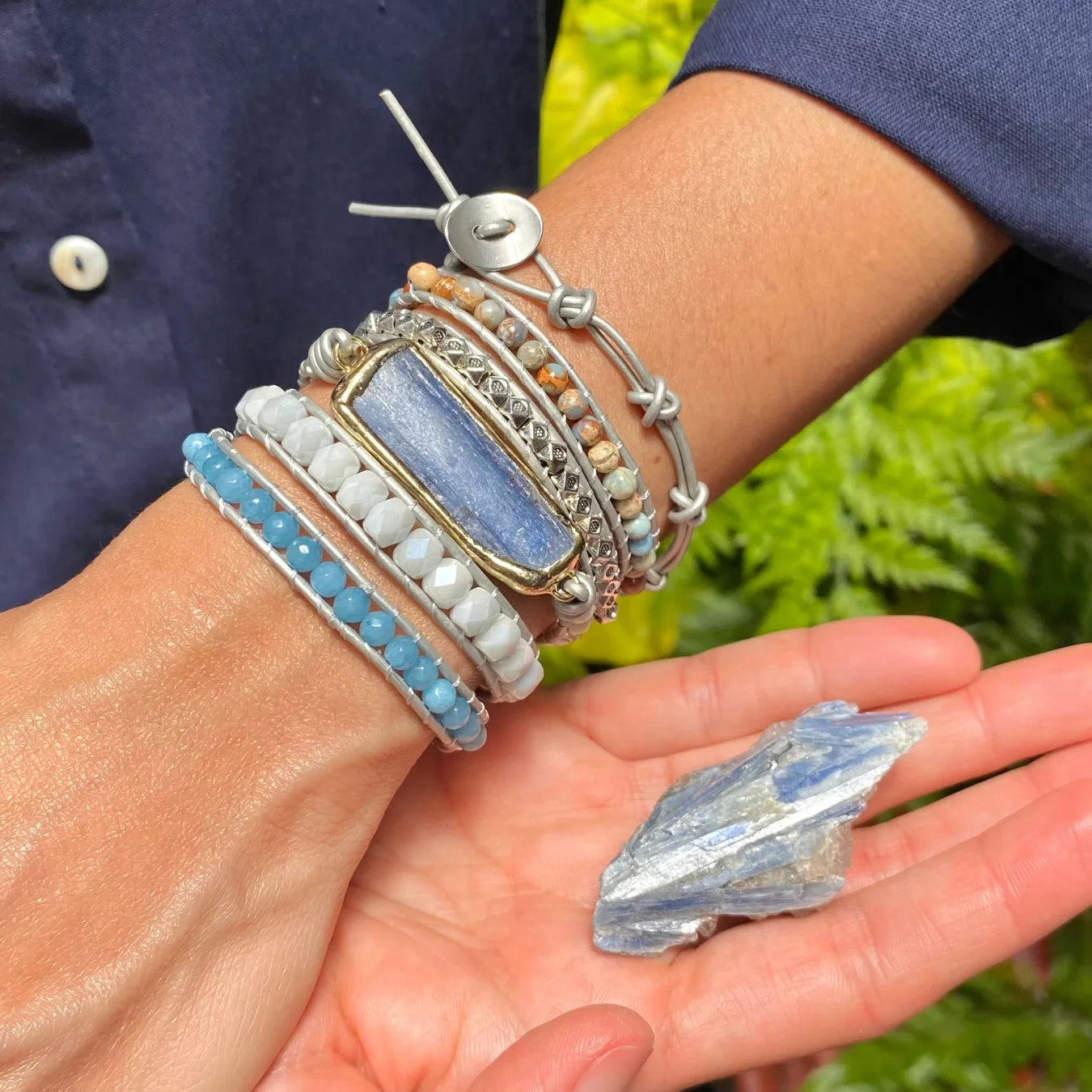 Pulseira Angel - Cianita Azul