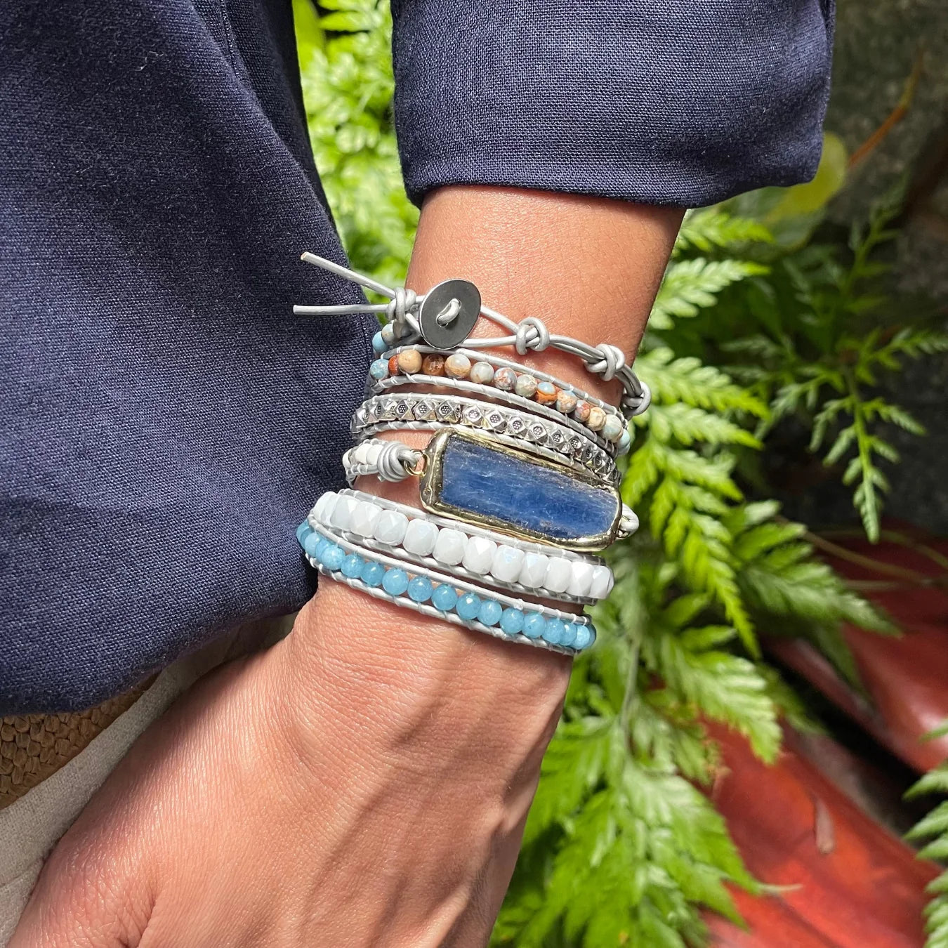 Pulseira Angel - Cianita Azul