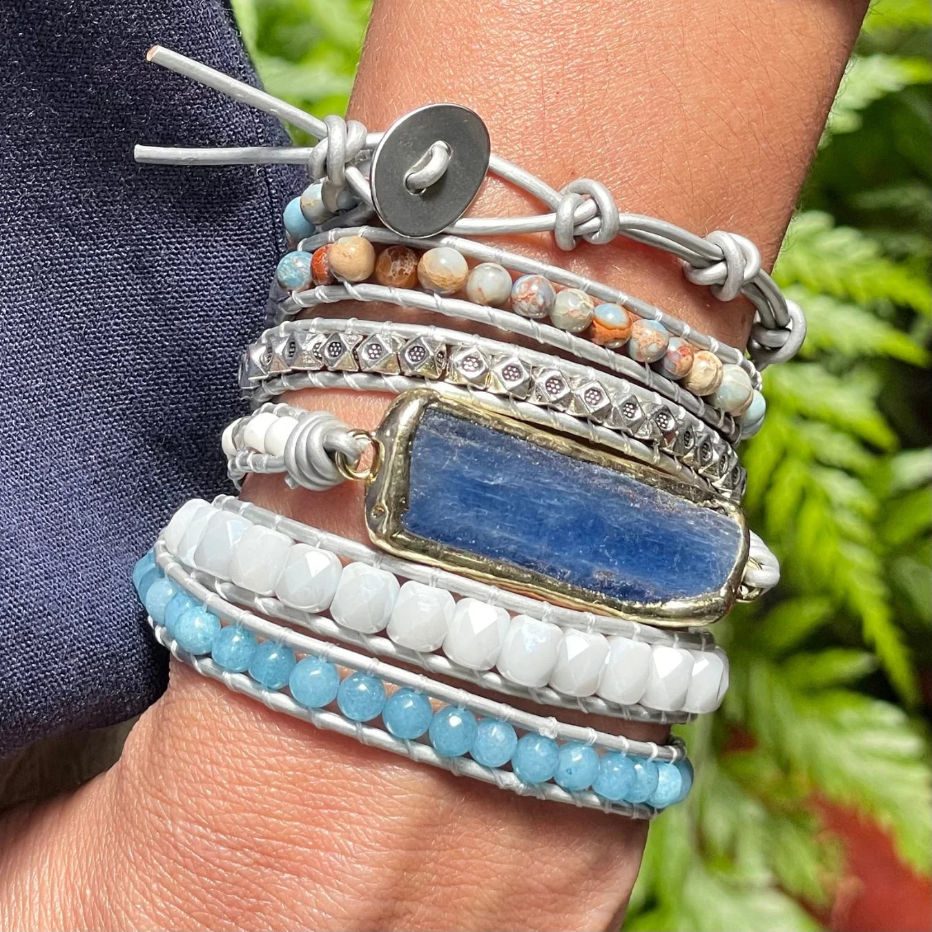 Pulseira Angel - Cianita Azul