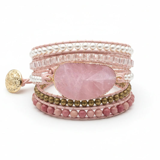 Pulseira Dream Sky - Quartzo Rosa