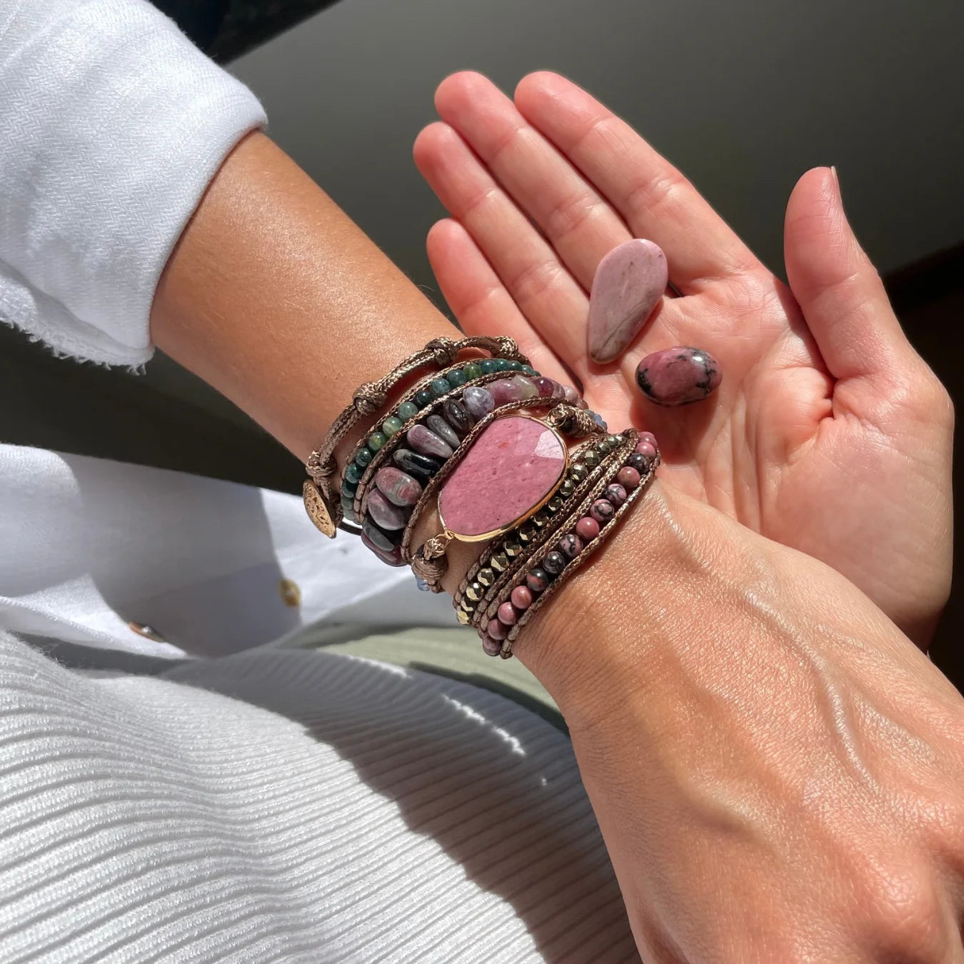 Pulseira Gaya - Rodonita