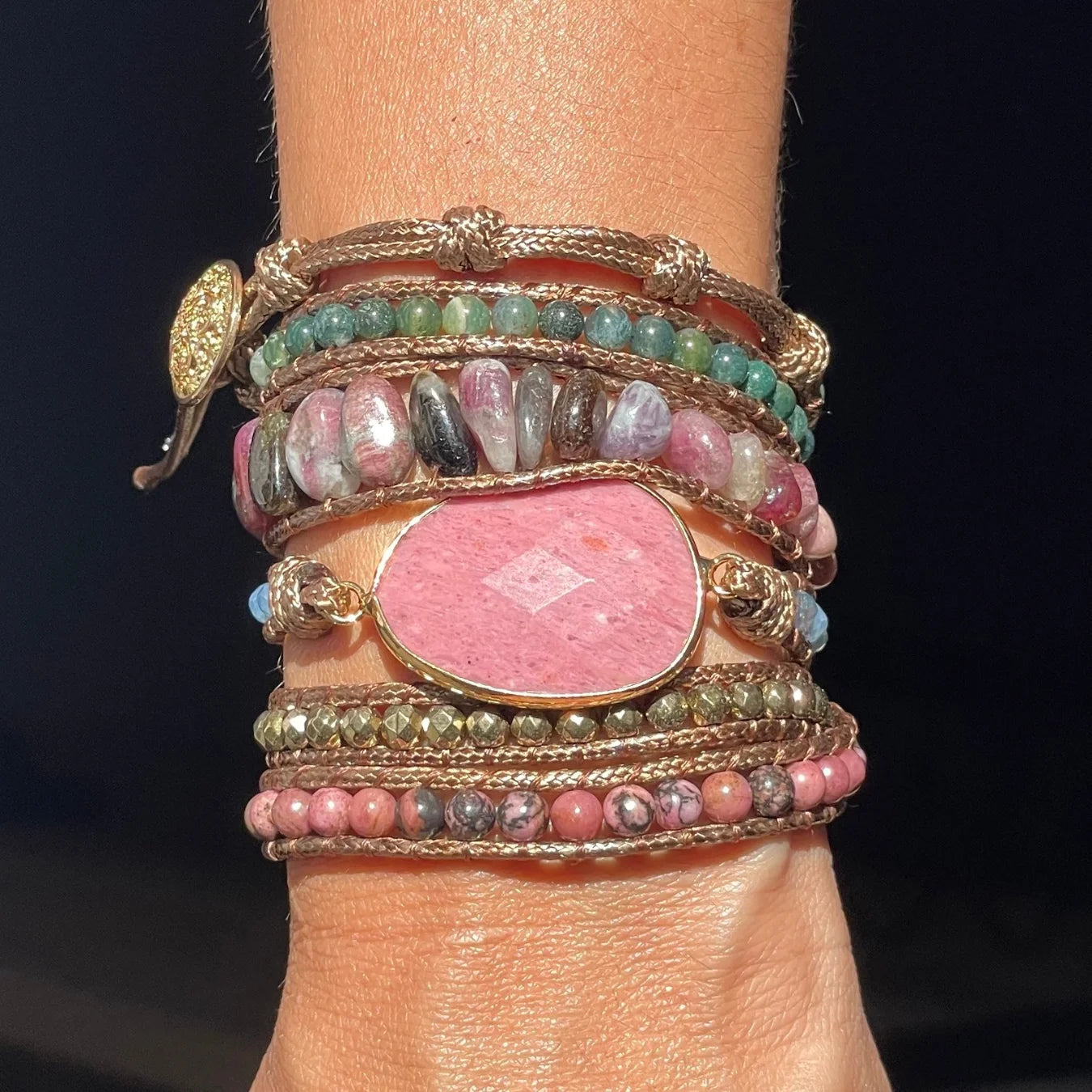 Pulseira Gaya - Rodonita