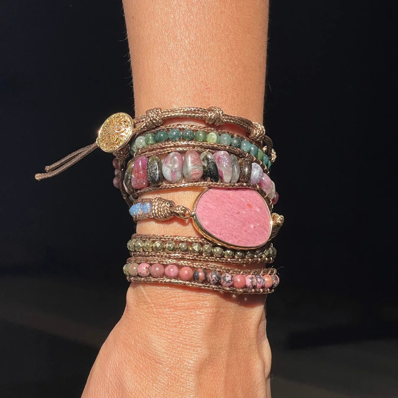 Pulseira Gaya - Rodonita