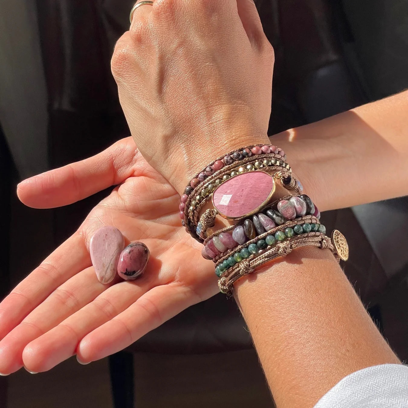 Pulseira Gaya - Rodonita