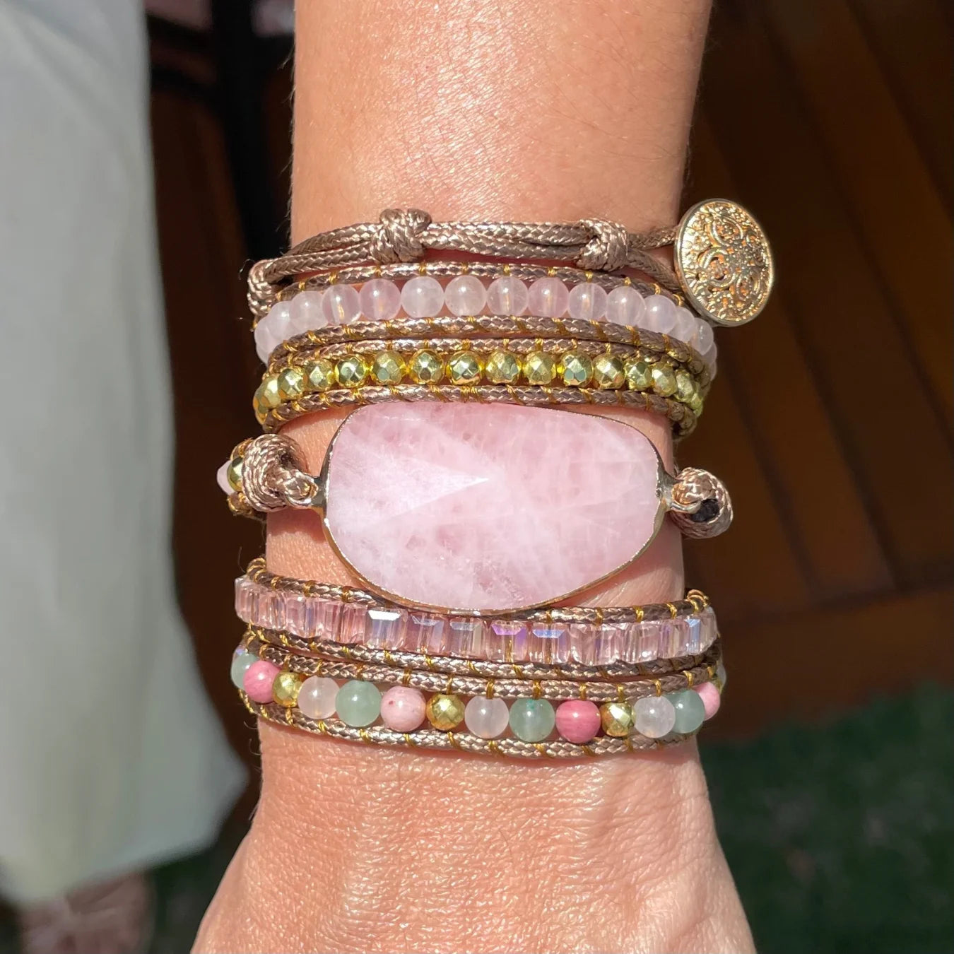 Pulseira Harmony - Quartzo Rosa