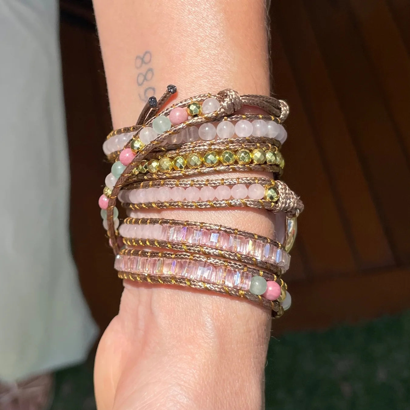 Pulseira Harmony - Quartzo Rosa