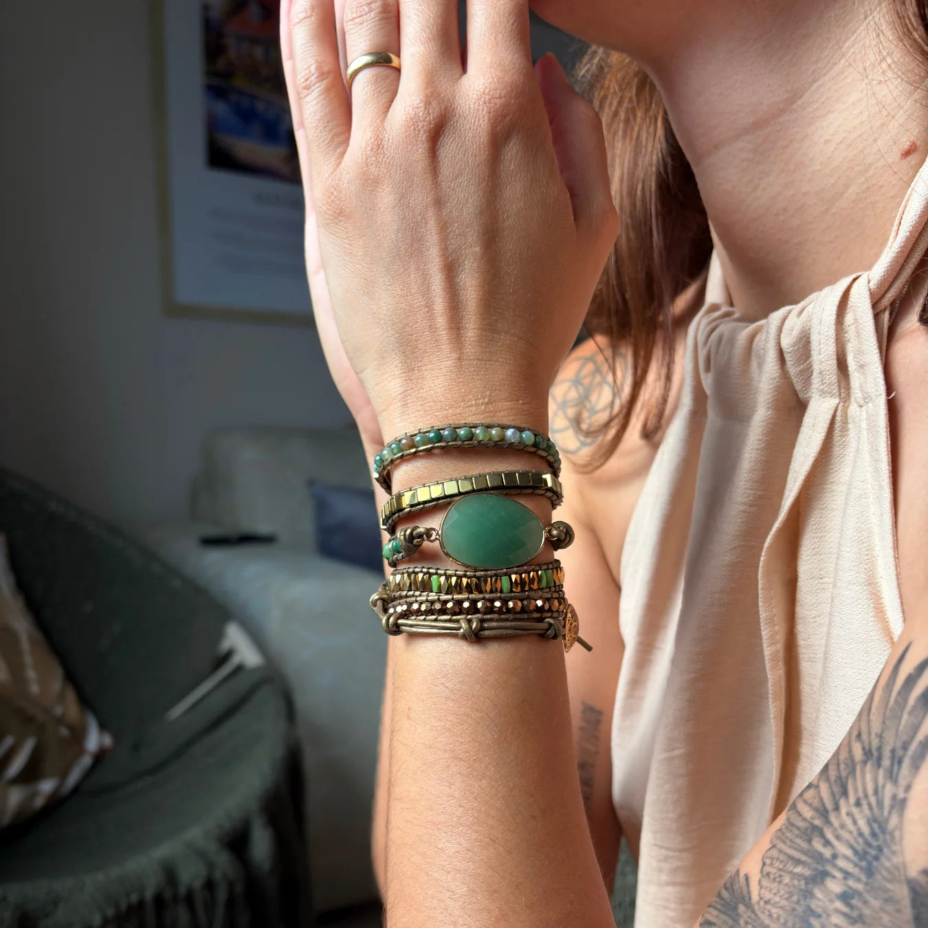 Pulseira Healing - Aventurina