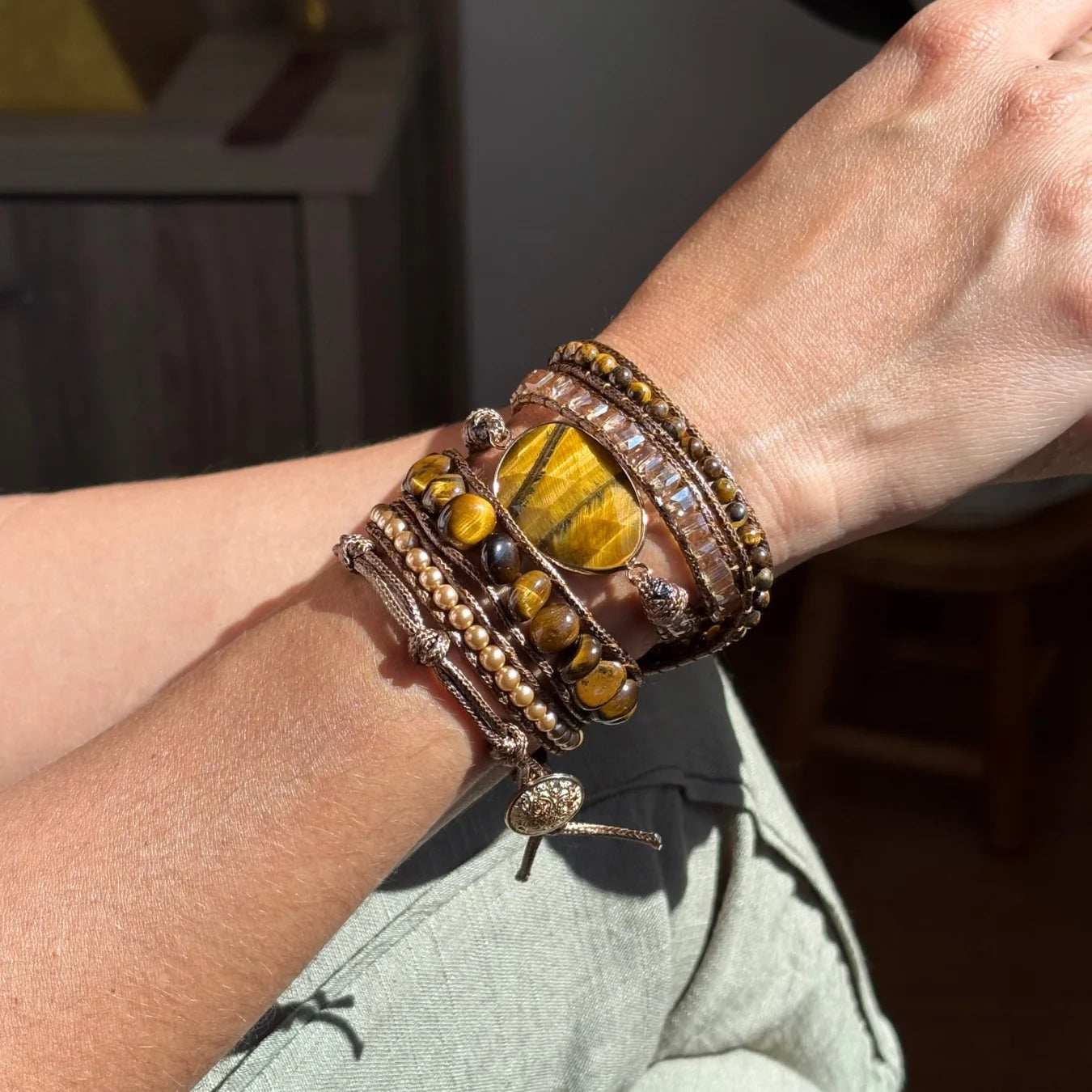 Pulseira Kosmos - Olho de Tigre