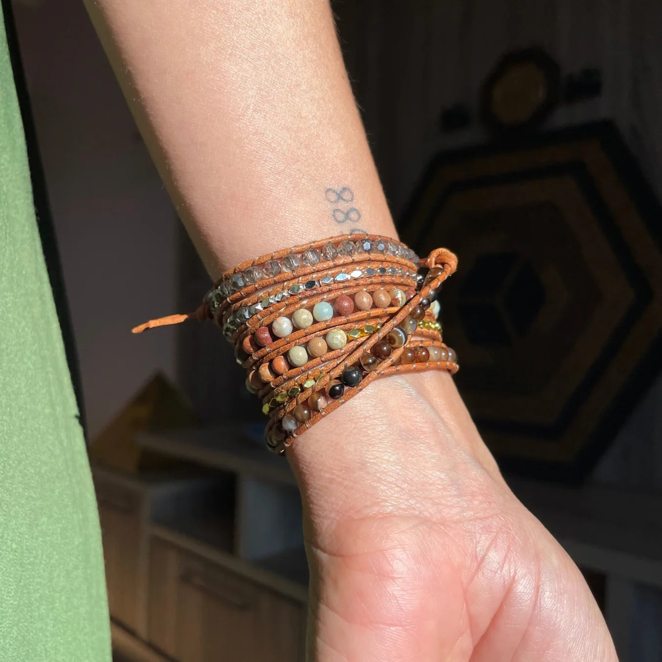 Pulseira Sky Heart - Jaspe e Ágata