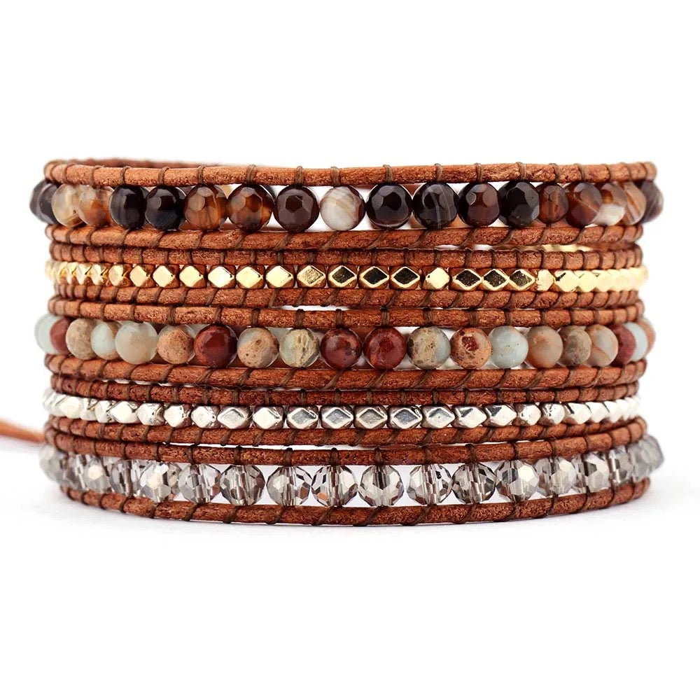 Pulseira Sky Heart - Jaspe e Ágata