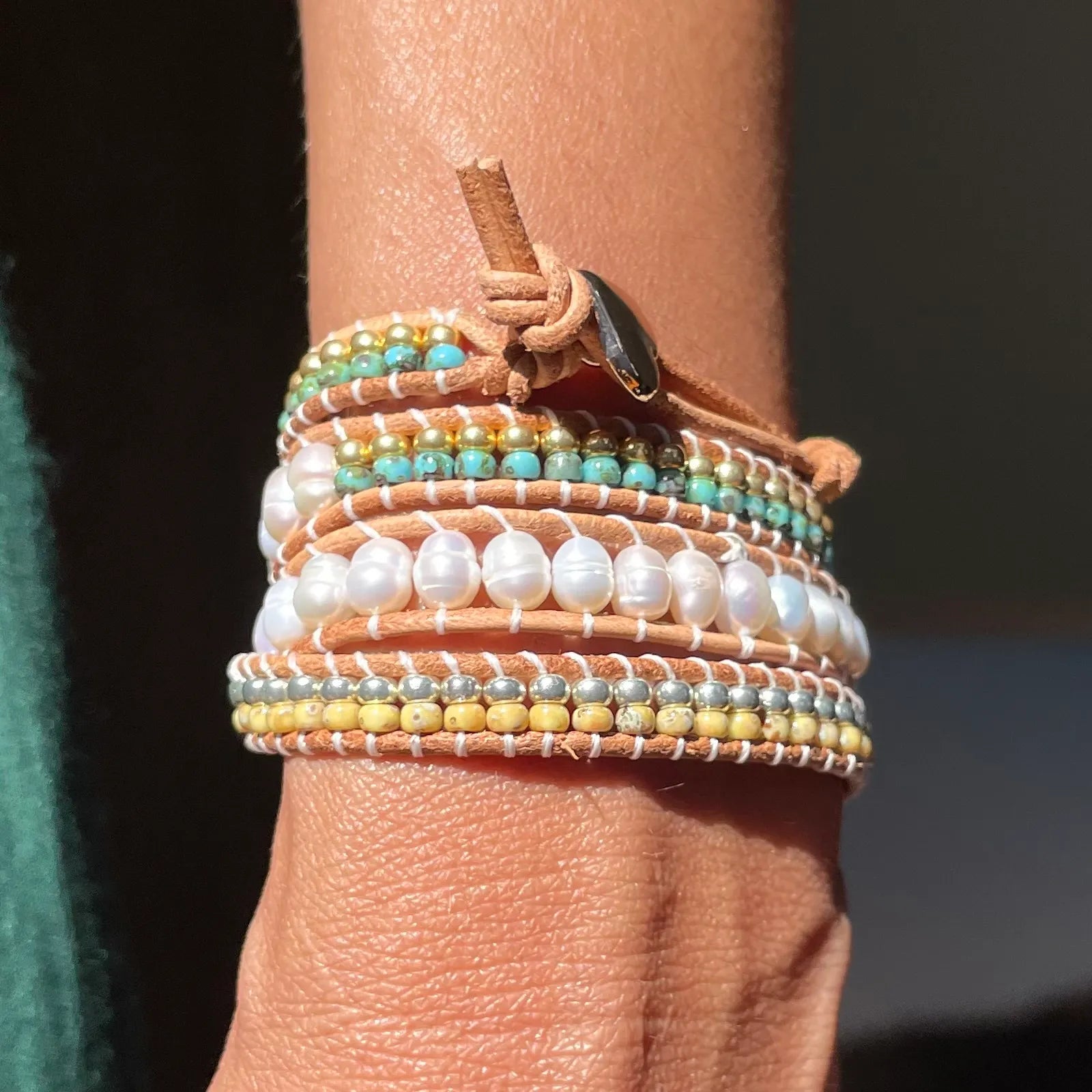 Pulseira Sweet River - Pérolas