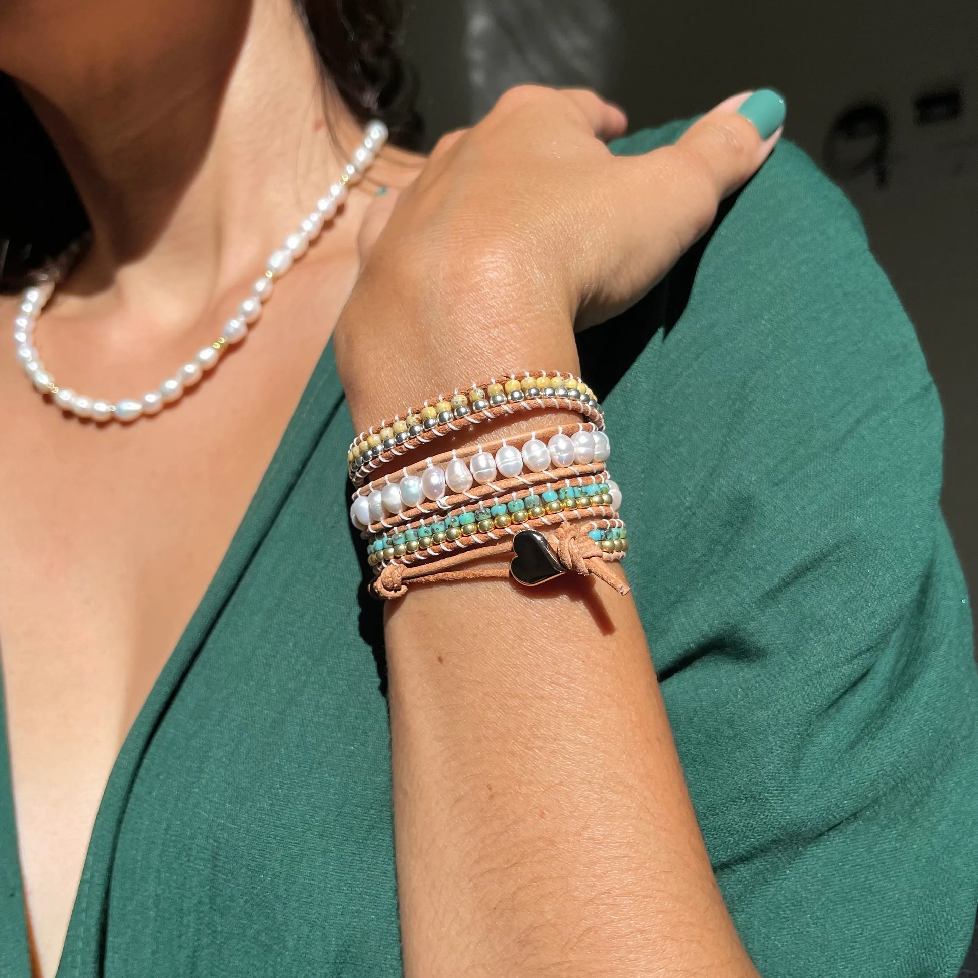 Pulseira Sweet River - Pérolas