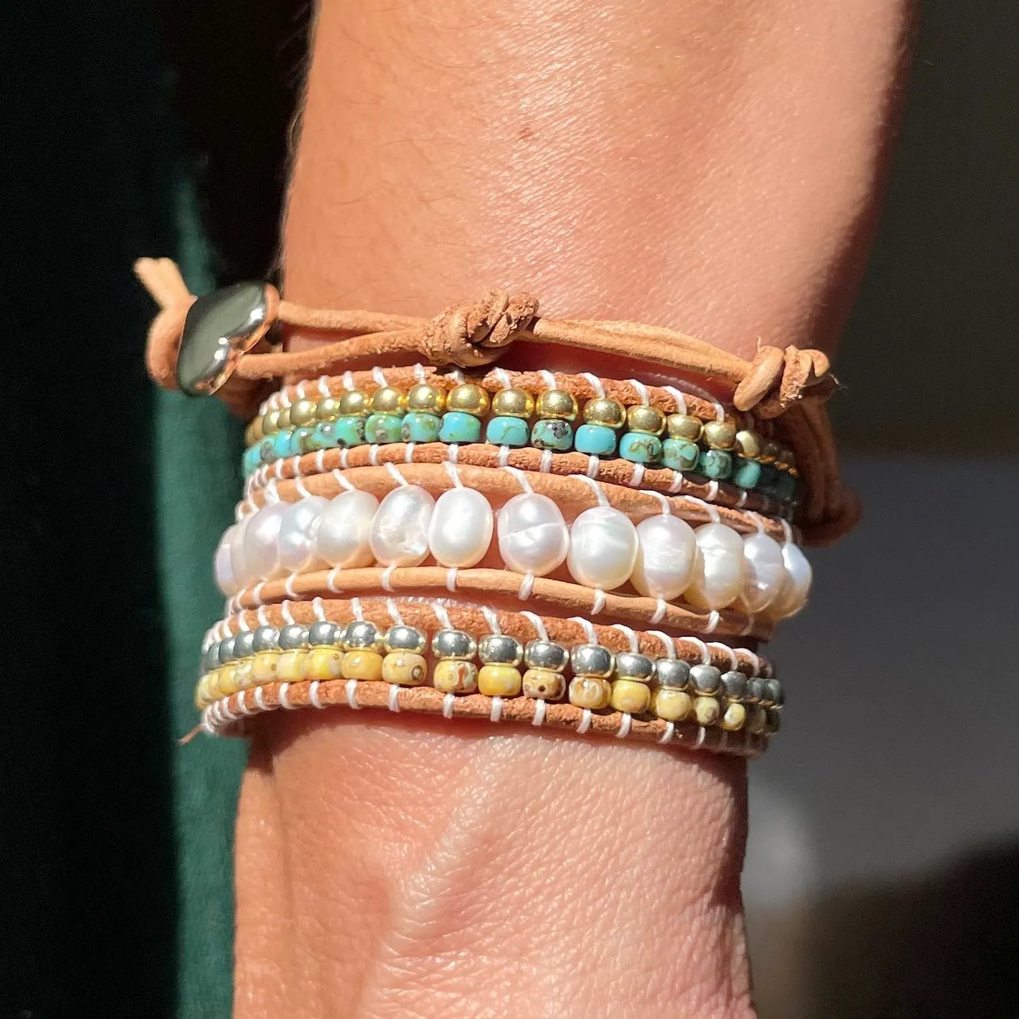 Pulseira Sweet River - Pérolas