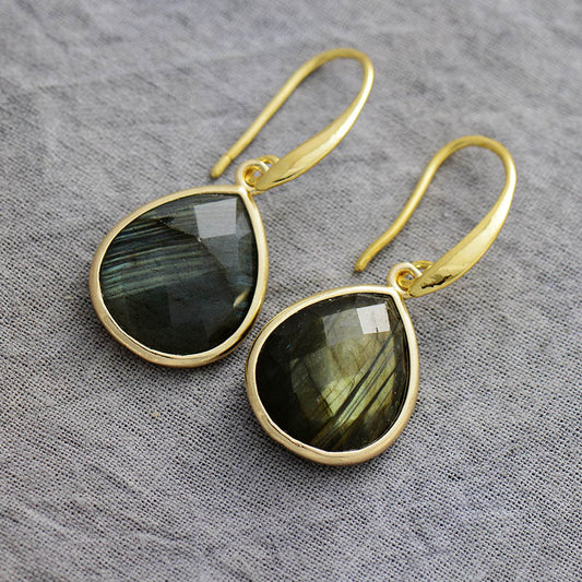 Brincos Versalhes - Labradorita